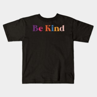 Be Kind Colorful Vintage Kids T-Shirt